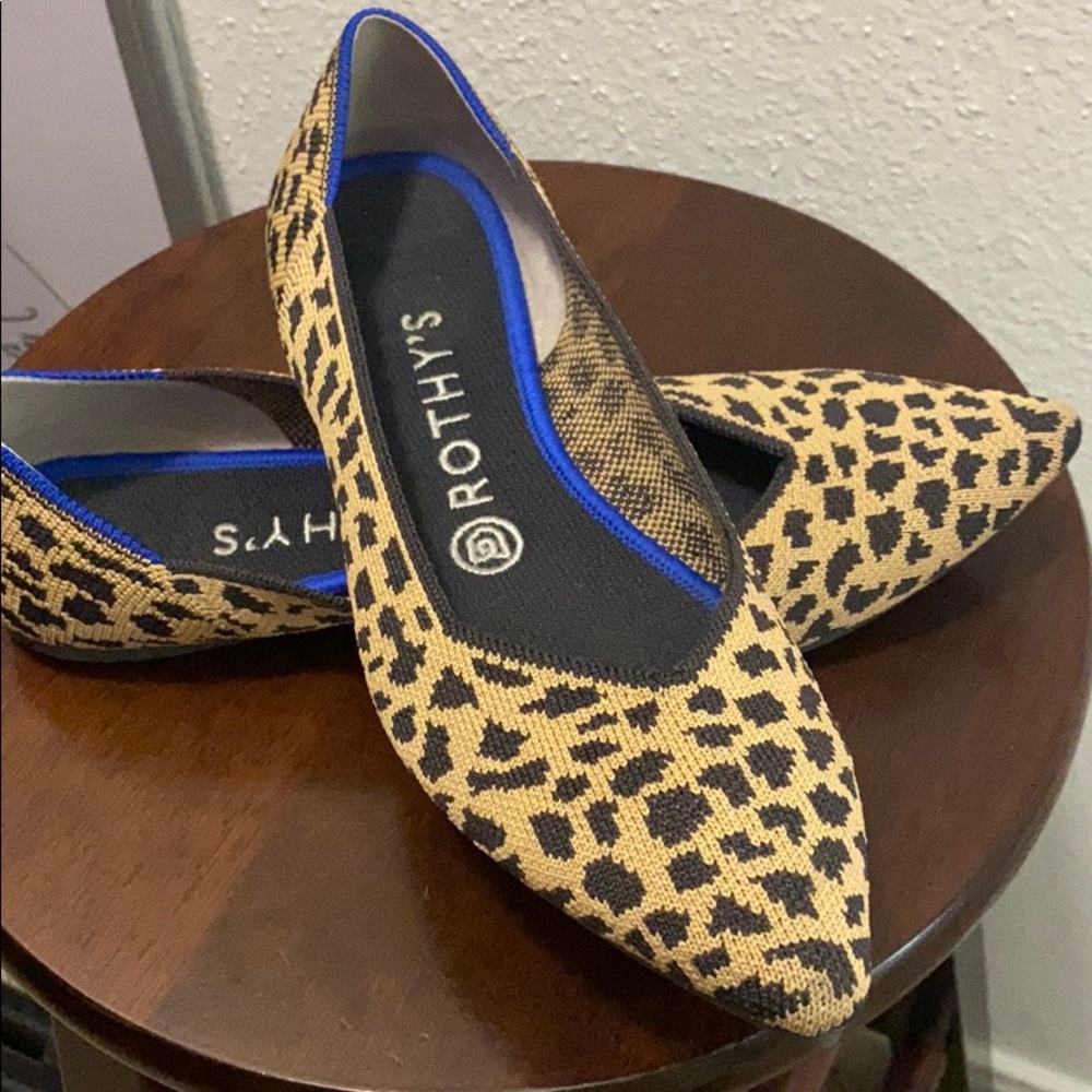 Brand New Rothys leopard print